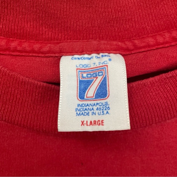 VTG Logo 7 NHL New Jersey Devils 1995 Stanley Cup Champions Graphic T Shirt Used - Picture 7 of 7